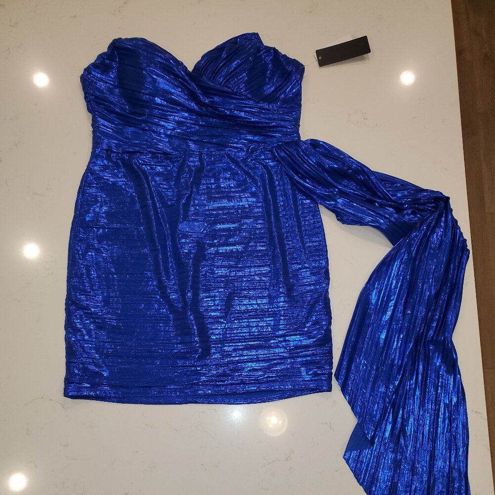 Royal Blue Strapless Dress